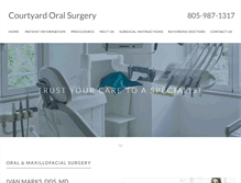 Tablet Screenshot of courtyardoralsurgery.com